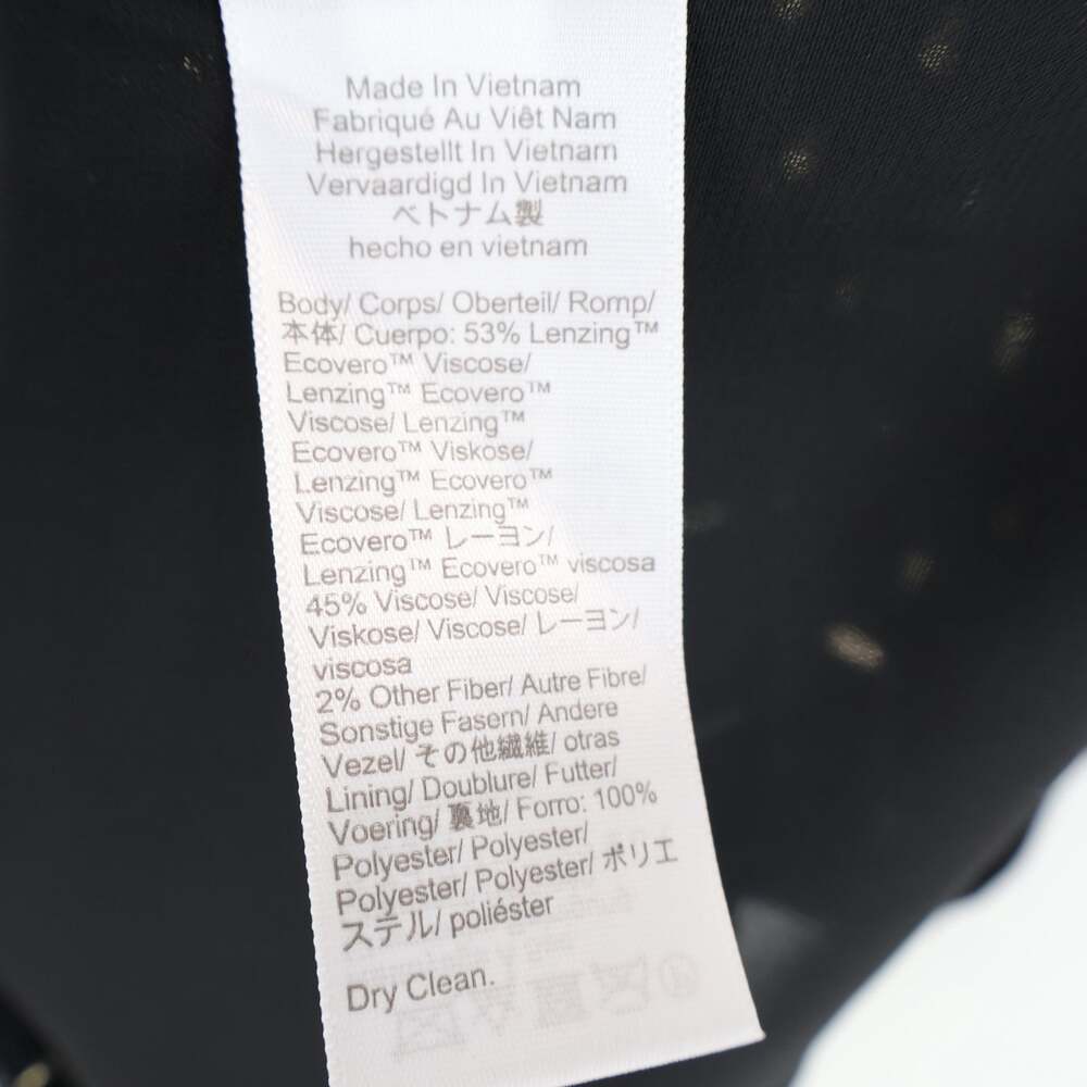 NWOT Madewell Sleeveless Flared Metallic Dot Midi Dress Crinkle Viscose Size 10 - Picture 10 of 10
